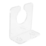Bathtub Wine Glass Holder with Suction Cups Transparent Acrylic Portable Goblet Rack for Home Bathroom - Extra Image