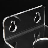 Bathtub Wine Glass Holder with Suction Cups Transparent Acrylic Portable Goblet Rack for Home Bathroom - Extra Image