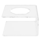 WallMounted Sword Rack Vertical Type Acrylic Display Stand Holder for Home Living Room Transparent - Side View