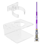 WallMounted Sword Rack Vertical Type Acrylic Display Stand Holder for Home Living Room Transparent