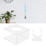 WallMounted Sword Rack Vertical Type Acrylic Display Stand Holder for Home Living Room Transparent