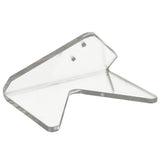 Skateboard Display Rack Stand Transparent Acrylic Wall Mount Hanger Holder for Home Office Use - Front View