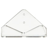 Skateboard Display Rack Stand Transparent Acrylic Wall Mount Hanger Holder for Home Office Use - Close-Up Angle