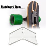 Skateboard Display Rack Stand Transparent Acrylic Wall Mount Hanger Holder for Home Office Use