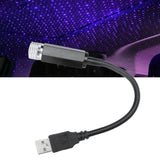 LED Roof Star Light Portable Romantic Car Sky Light USB Charging for Indoor OutdoorPurplish Blue