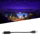 LED Roof Star Light Portable Romantic Car Sky Light USB Charging for Indoor OutdoorPurplish Blue - Extra Image