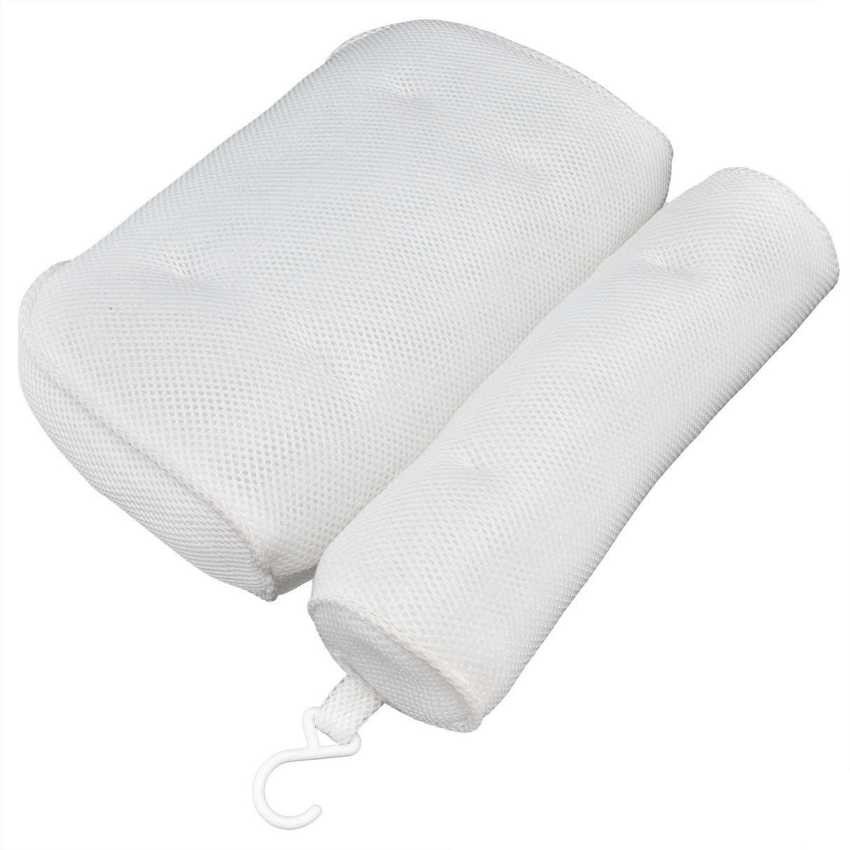 Mesh Bathroom Pillow Soft Comfortable Suction Cup Pillow Bath Tub Pillow for Shower Room
