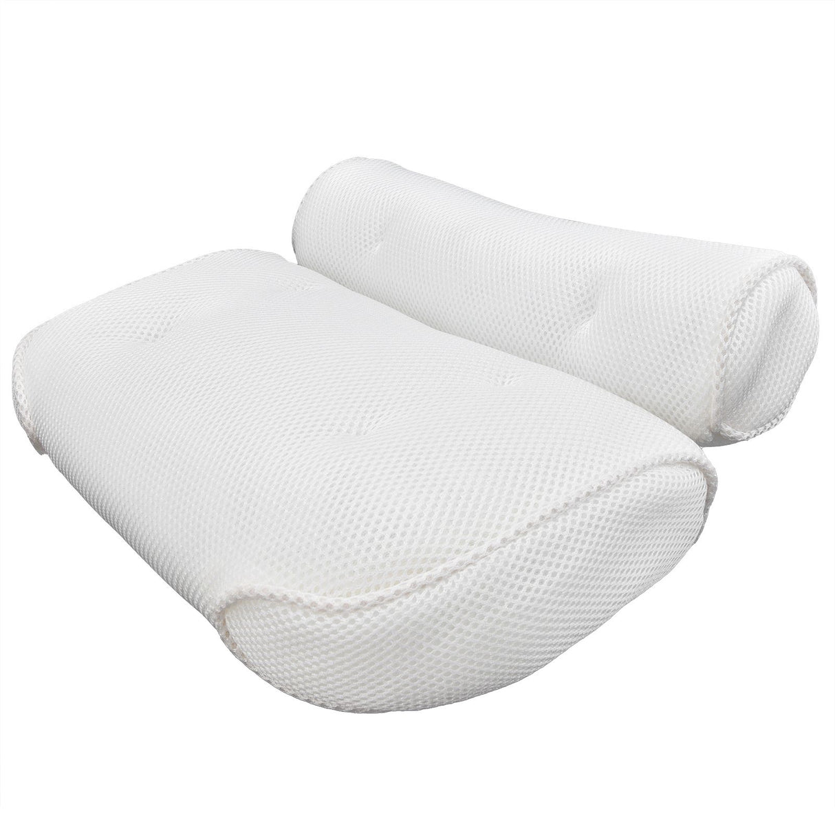 Mesh Bathroom Pillow Soft Comfortable Suction Cup Pillow Bath Tub Pillow for Shower Room
