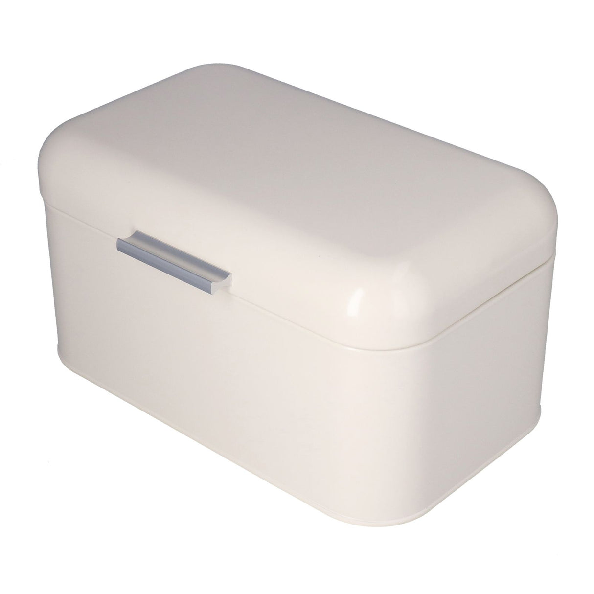 Milky White Bread Box Safe Odorless Large Capacity Anti Fingerprint Retro Tin Bread Box