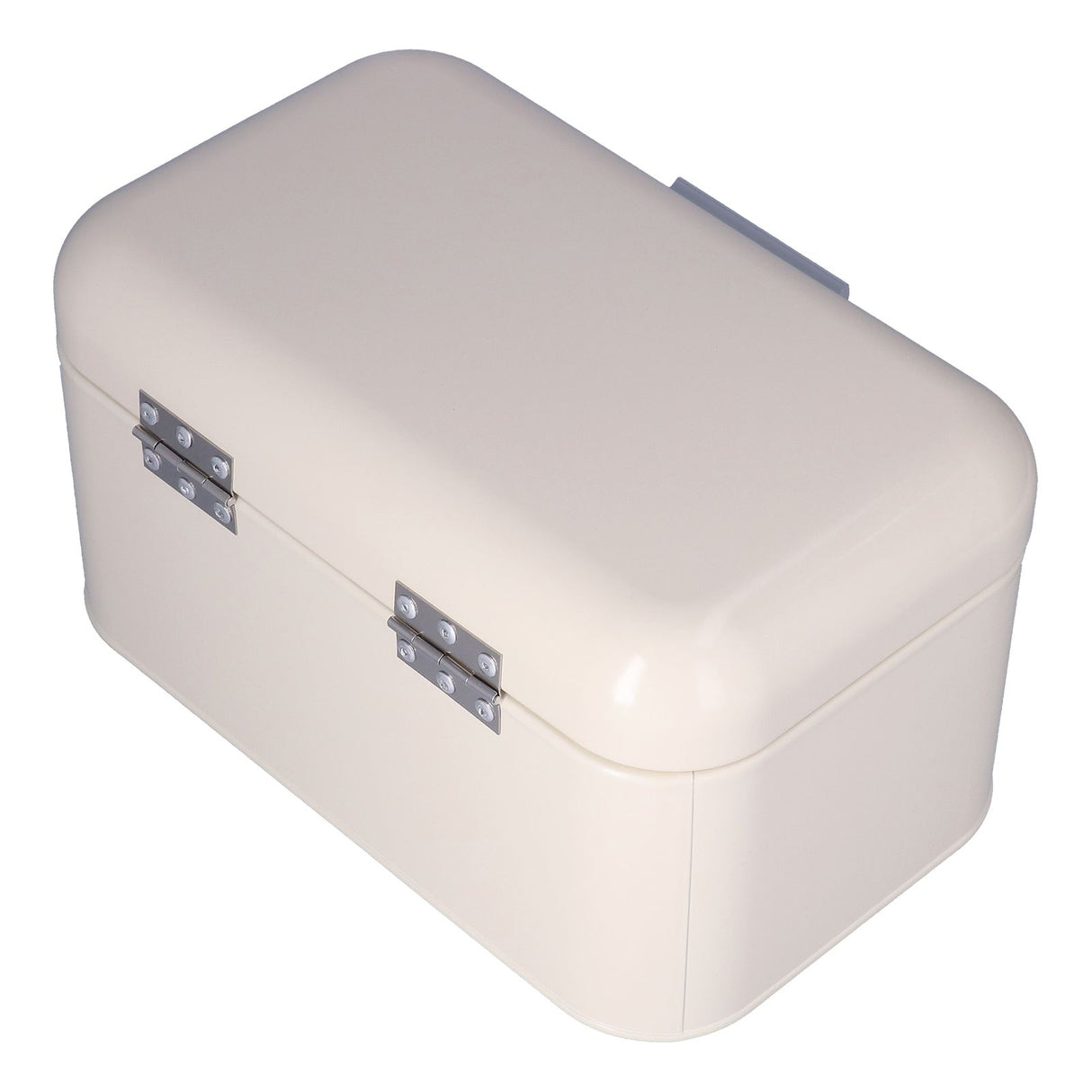 Milky White Bread Box Safe Odorless Large Capacity Anti Fingerprint Retro Tin Bread Box