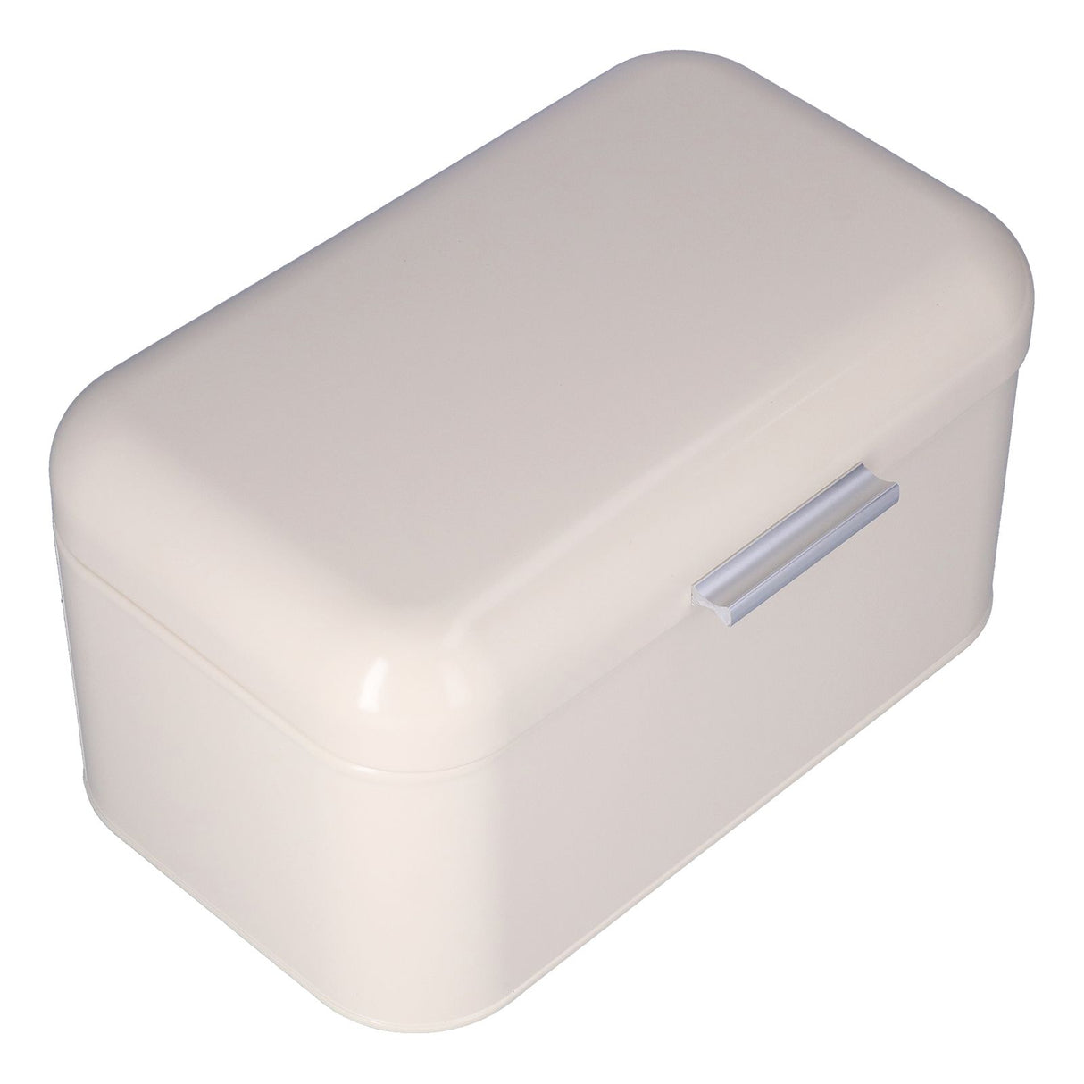 Milky White Bread Box Safe Odorless Large Capacity Anti Fingerprint Retro Tin Bread Box