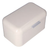 Milky White Bread Box Safe Odorless Large Capacity Anti Fingerprint Retro Tin Bread Box
