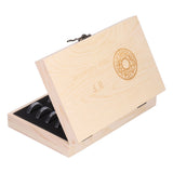20 Grid Coin Collection Box Wooden Coin Protection Storage Box for Home Office Living Room - Rear View