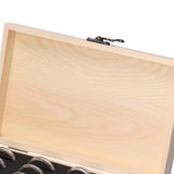 20 Grid Coin Collection Box Wooden Coin Protection Storage Box for Home Office Living Room