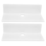 2Pcs Display Shelf Acrylic Perforation Free High Strength Wall Mount Shelf for Speaker Clock