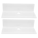 2Pcs Display Shelf Acrylic Perforation Free High Strength Wall Mount Shelf for Speaker Clock