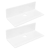 2Pcs Display Shelf Acrylic Perforation Free High Strength Wall Mount Shelf for Speaker Clock - Side View