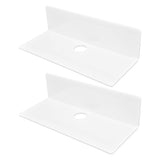 2Pcs Display Shelf Acrylic Perforation Free High Strength Wall Mount Shelf for Speaker Clock