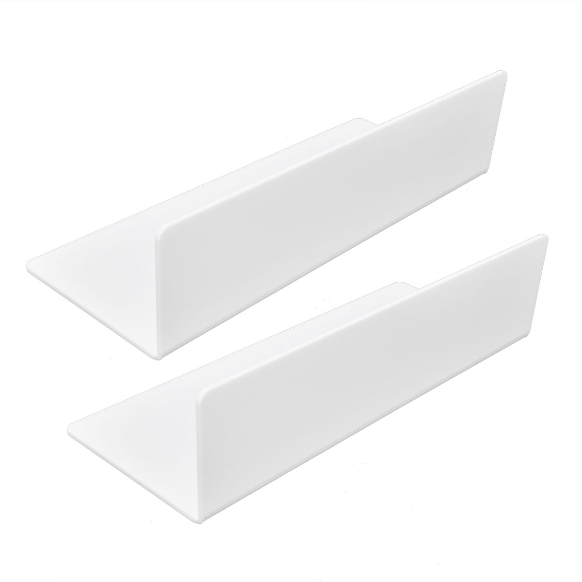 2Pcs Display Shelf Acrylic Perforation Free High Strength Wall Mount Shelf for Speaker Clock