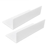 2Pcs Display Shelf Acrylic Perforation Free High Strength Wall Mount Shelf for Speaker Clock