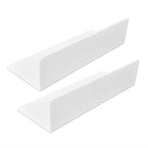 2Pcs Display Shelf Acrylic Perforation Free High Strength Wall Mount Shelf for Speaker Clock
