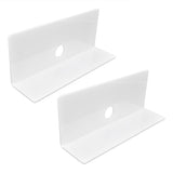 2Pcs Display Shelf Acrylic Perforation Free High Strength Wall Mount Shelf for Speaker Clock