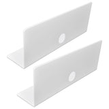 2Pcs Display Shelf Acrylic Perforation Free High Strength Wall Mount Shelf for Speaker Clock