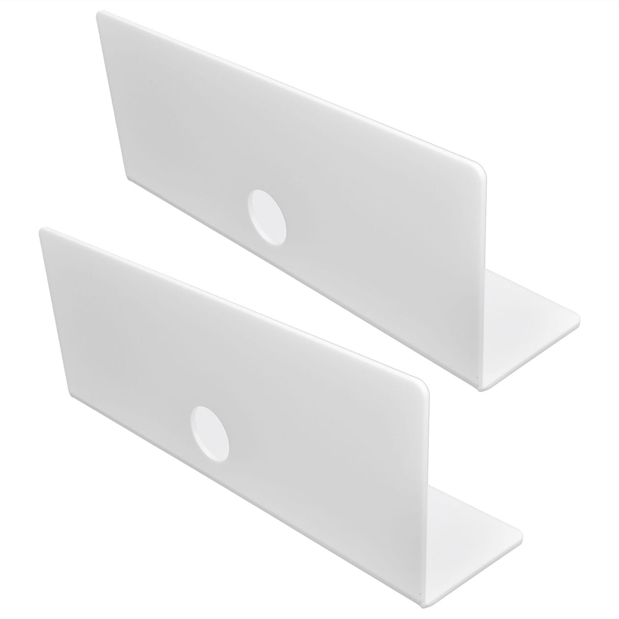 2Pcs Display Shelf Acrylic Perforation Free High Strength Wall Mount Shelf for Speaker Clock
