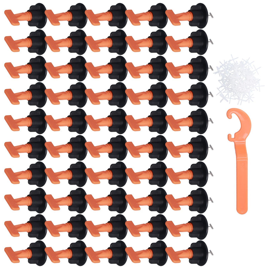 151PCS Tile Leveler Spacer Floor Tile Leveling System Reusable Wall Leveling System with Wrench