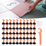 151PCS Tile Leveler Spacer Floor Tile Leveling System Reusable Wall Leveling System with Wrench