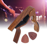 Guitar Capo Small Portable Noiseless Silicone Pad Spring Loaded Capo for Acoustic Guitar - Extra Image