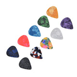 10Pcs Guitar Picks Boost Bass Portable Colorful Retro Cosmic Star Sky Pattern Guitar Pick for Bass Banjo Ukulele0.46mm Black Box - Side View