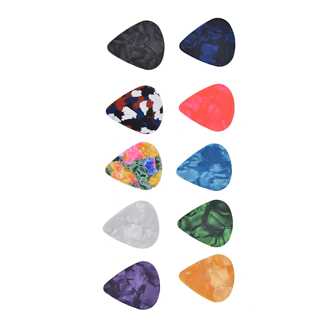 10Pcs Guitar Picks Boost Bass Portable Colorful Retro Cosmic Star Sky Pattern Guitar Pick for Bass Banjo Ukulele0.46mm Black Box