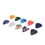 10Pcs Guitar Picks Boost Bass Portable Colorful Retro Cosmic Star Sky Pattern Guitar Pick for Bass Banjo Ukulele0.46mm Black Box - Extra Image