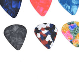 10Pcs Guitar Picks Boost Bass Portable Colorful Retro Cosmic Star Sky Pattern Guitar Pick for Bass Banjo Ukulele0.46mm Black Box