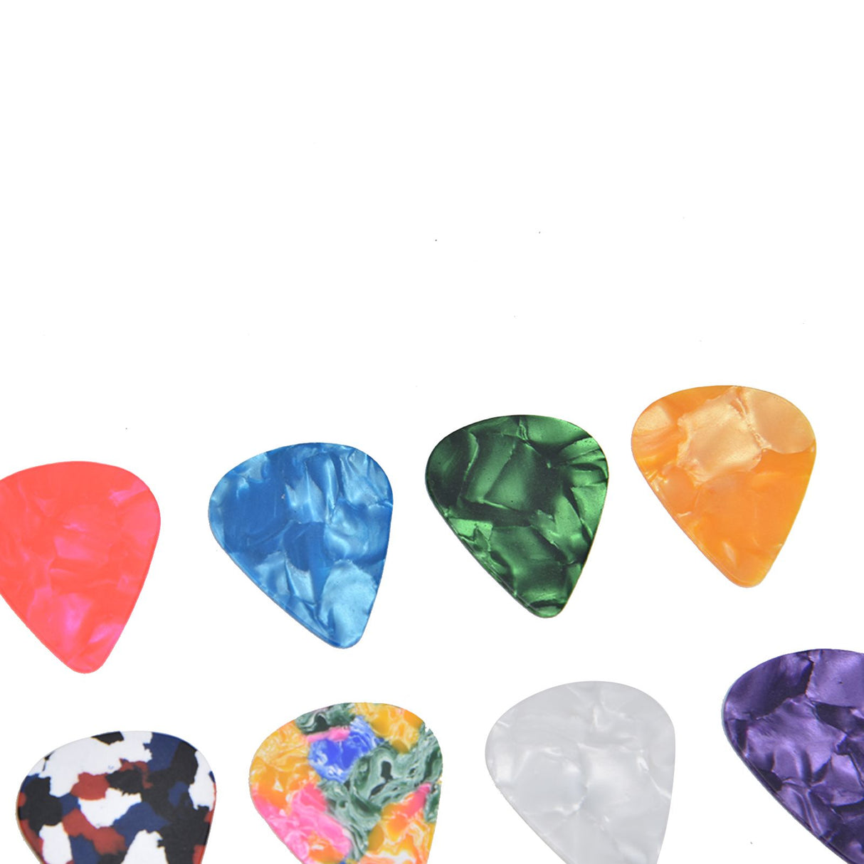10Pcs Guitar Picks Boost Bass Portable Colorful Retro Cosmic Star Sky Pattern Guitar Pick for Bass Banjo Ukulele0.71mm Black Box