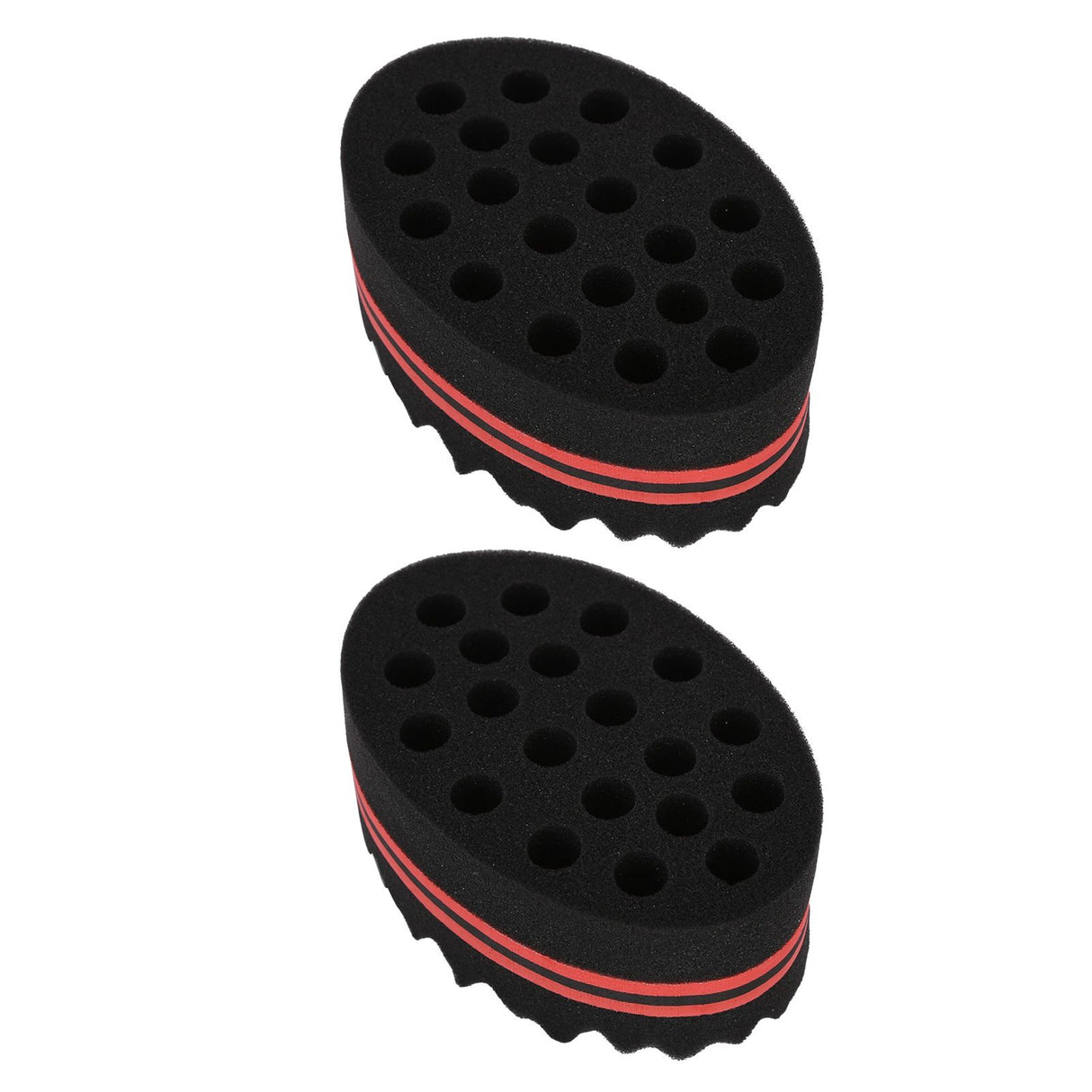 2PCS Double Sided Hair Curl Sponge 22 Hole Wavy Hair Sponge Brush Styling Tools for Home Salon