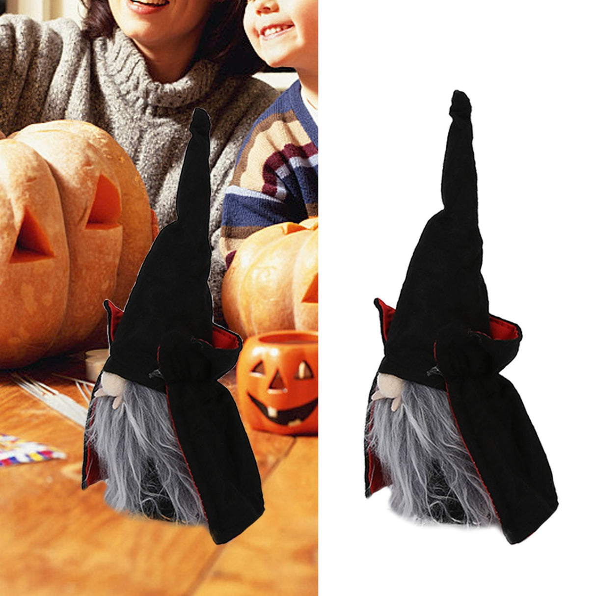 Vampire Doll Halloween Cute Durable Standable Gnomes Plush for with Pointed Hat Home Party BarMale Vampire