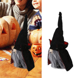 Vampire Doll Halloween Cute Durable Standable Gnomes Plush for with Pointed Hat Home Party BarMale Vampire - Extra Image