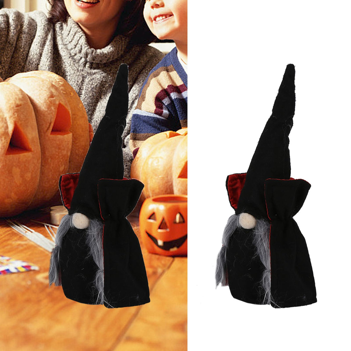Vampire Doll Halloween Cute Durable Standable Gnomes Plush for with Pointed Hat Home Party BarFemale Vampire