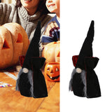 Vampire Doll Halloween Cute Durable Standable Gnomes Plush for with Pointed Hat Home Party BarFemale Vampire - Extra Image