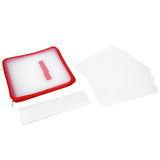 Storage Box Transparent PVC Zipper Sealed Durable Sock Organizer with Compartment for Home Office
