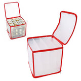 Storage Box Transparent PVC Zipper Sealed Durable Sock Organizer with Compartment for Home Office