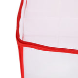 Storage Box Transparent PVC Zipper Sealed Durable Sock Organizer with Compartment for Home Office - Extra Image