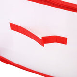 Storage Box Transparent PVC Zipper Sealed Durable Sock Organizer with Compartment for Home Office