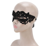 Hollow Lace Half Face Mask Costume Eyes Mask Halloween Dancing Party Decoration for Women