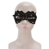Hollow Lace Half Face Mask Costume Eyes Mask Halloween Dancing Party Decoration for Women - Low Angle