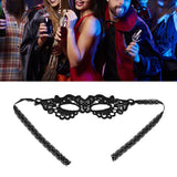 Hollow Lace Half Face Mask Costume Eyes Mask Halloween Dancing Party Decoration for Women