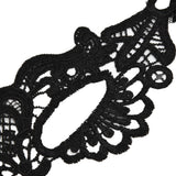 Hollow Lace Half Face Mask Costume Eyes Mask Halloween Dancing Party Decoration for Women - Extra Image
