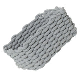 Cotton Rope Storage Basket Hand Knitting Nordic Style Desktop Storage Organizer for Key Snacks Underwear Grey 30x22x14cm/11.8x8.7x5.5in